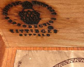 #13	Kittinger Historic Reporduction Table w/3 drawers w/q/a legs - 35x20x30	 $175.00 			