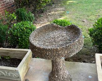 #58	Stone Bird Bath (as is top) - 17x22	 $30.00 			