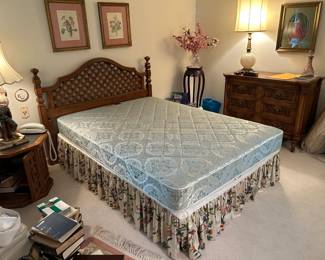 #5	Queen/Full Headboard w/Stears and Foster Mattress	 $75.00 			
