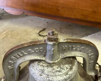 #96	Heavy Dinner Bell - Bell & Co. Hillsboro - 14x14	 $75.00 			