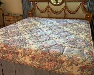 #6	King Size Gold Headboard with Jamison Mattress & Boxsprings	 $120.00 	   	  	 