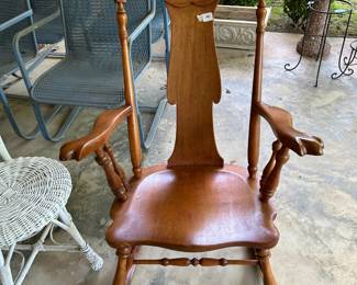 #50	Wood Rocking Chair	 $50.00 			