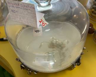#245	Mirrored Cake Plate with Dome Cover	 $40.00 			