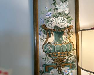 #122	Original Acrylic of Asian Style Vase w/roses by E. Hollingsworth in Wood Frame - 19x42	 $100.00 			 #123	Original Acrylic of Asian Style Vase w/roses by E. Hollingsworth in Wood Frame - 19x42	 $100.00 			