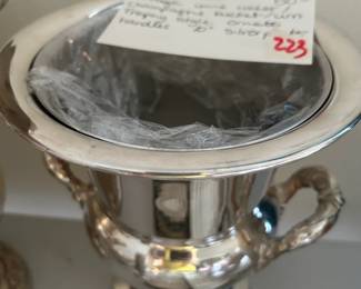 #223	vintage wine cooler champagne bucket  urn 10 inch	 $50.00 			