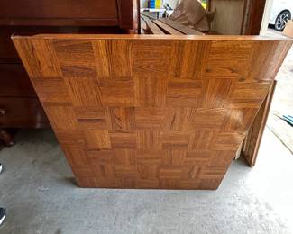 #91	Wood Parque Table w/Legs (unassembed)  34 square x 32 tall	 $75.00 			