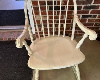 #44	White Wood Painted Rocking Chair - as is	 $25.00 			