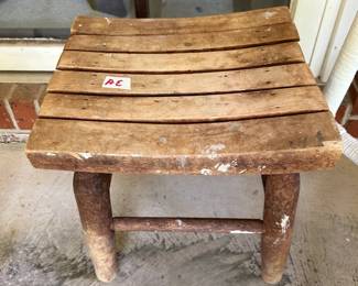#51	Wood Slat Stool - 14x12x13	 $25.00 			