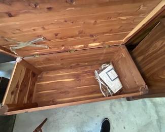 #80	Pine Wood Cedar Chest - no tray w/key - 47x19x21	 $75.00 			