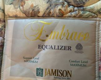 #6	King Size Gold Headboard with Jamison Mattress & Boxsprings	 $120.00 	   	  	 