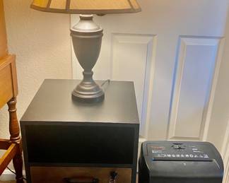 Filing Cabinet with Key & Paper Shredder