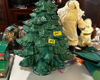 Vintage 24 inch ceramic Christmas Tree $250 