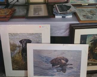 Lithograph Collectable Prints Labrador dogs 