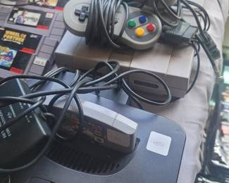 Vintage gaming consoles