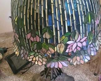 2pc Set Stained Glass Tiffany style Lamps
