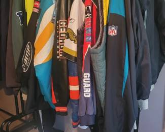 First year Jaguar Starter Jacket and collectible NASCAR  NHRA