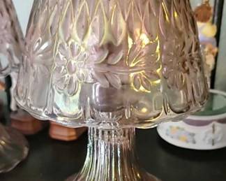 Princess House Fairy Lamps Set of 2 Lavender