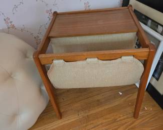 Danish teak magazine stand