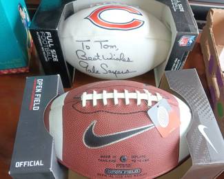 Gale Sayers autographed football