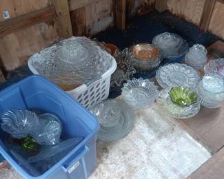 various glass for yard decor projects