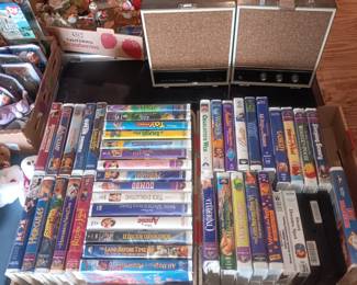 VHS movies Disney etc