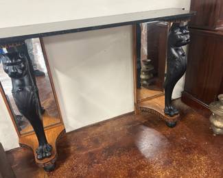 Console with figural supports 