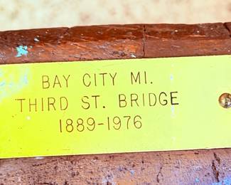 Third Street Bridge Bay City Bench 