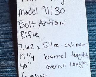 Mosin-Nagant Model 91/30 Bolt Action Rifle 