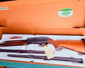 Remington model 870 express combo pump action shotgun with original box 