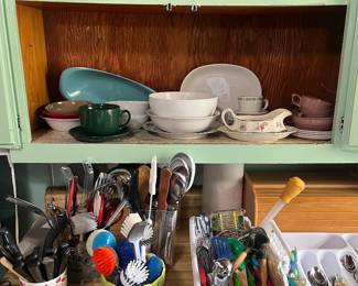 Dishes, utensils 