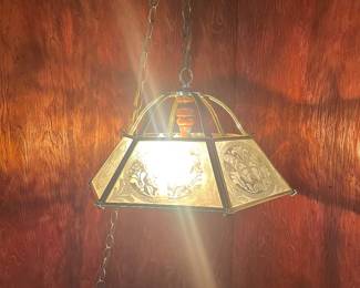 Vintage swag lamp