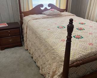 Beautiful crocheted bedspread 
