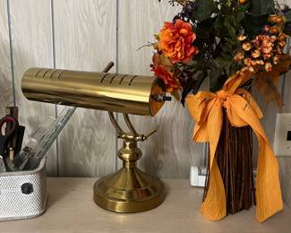 Brass bankers lamp