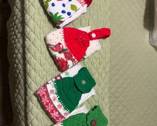Crocheted hand towels 