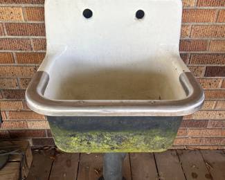 Cast iron mop sink