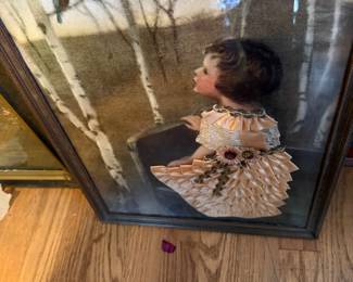 Art Deco "Spring Song" by Simon Glucklich Features Handmade 3D Ribbon Art. These were FREE Premium's Giveaways by Insurance Companies