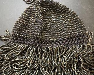 Stunning 1920's Hand Beaded Evening Flapper Bag!!
