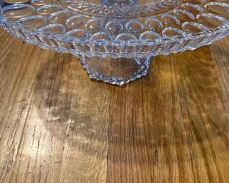 Mid Century Crystal Walther Glass- Bolero, Cake Stand, Bubbles