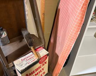 Vintage Laundry Soap/Vintage Ironing Board.