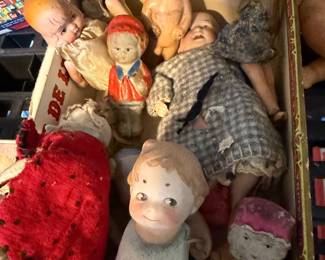 Antique Bisque "Penny Dolls"