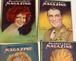 1920's Balban & Katz Movie Theatre Magazines