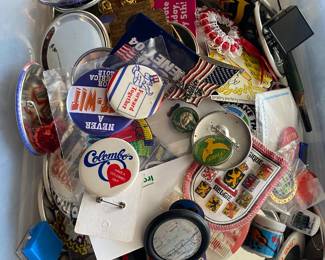 Politics, patches, pins, Republican 