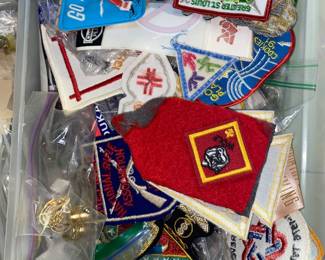 Patches, Boy Scouts, Girl Scouts, military pins, awards