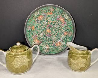 Satsuma  T.F.F. Porcelain  Pewter