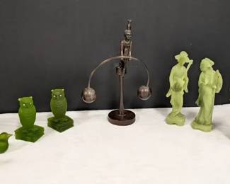 Westmoreland Glass Birds With Misc Figurines