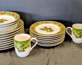 Perish Clayton Weirs Wild Things Pinecone Design Dinnerware