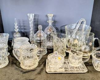 Variety Of Vintage Glassware