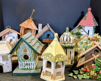 Collection Of Vintage Bird Houses