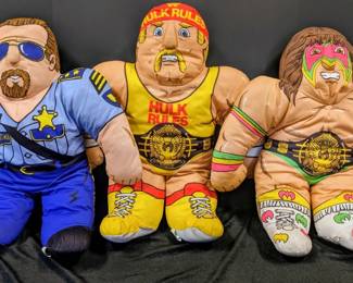 Tonka WWF Wrestling Buddies Hulk Hogan, Big Boss Man  Ultimate Warrior