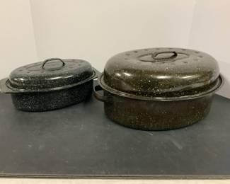 Black Enamel Roaster Pans